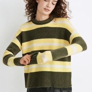 Madewell Striped Fulton Pullover Sweater M